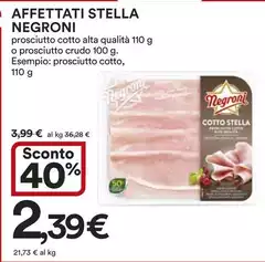 Negroni - Affettati Stella
