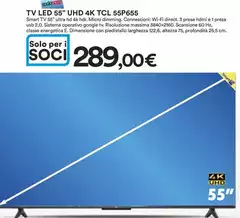 TCL - Tv Led 55" UHD 4K 55P655