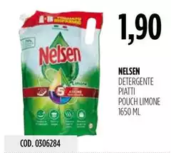 Nelsen - Detergente Piatti Pouch Limone