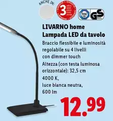 Livarno Home - Lampada Led Da Tavolo 