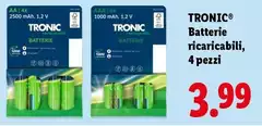 Tronic - Batterie Ricaricabili, 4 Pezzi 