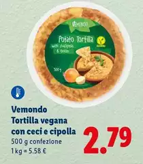 Vemondo - Tortilla Vegana Con Ceci E Cipolla