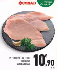Conad - Petto Di Pollo A Fette Percorso Qualità