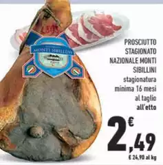 Monti - Prosciutto Stagionato Nazionale