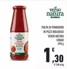 Conad - Verso Natura Polpa Di Pomodoro In Pezzi Biologica 