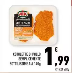 Aia - Cotolette Di Pollo Semplicemente Sottilissime