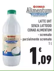 Conad - Latte UHT Senza Lattosio Alimentum