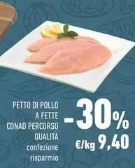 Conad - Petto Di Pollo A Fette Percorso Qualità