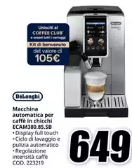 De Longhi - Macchina Automatica Per Caffè In Chicchi Ecam380.85.SB