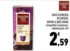 Sapori - Caffè Espresso In Capsule  & Idee