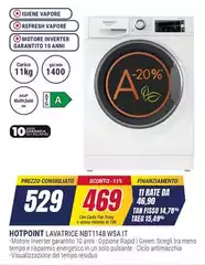 Hotpoint - Lavatrice NBT1148 WSA IT