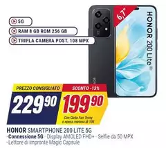 Honor - Smartphone 200 Lite 5G