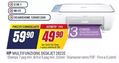 HP - Multifunzione Deskjet 2822E