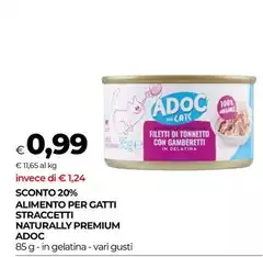 Adoc - Alimento Per Gatti Straccetti Naturally Premium