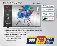 TCL - Tv Qled 4k 85" 85c655