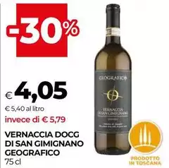 Geografico - Vernaccia DOCG Di San Gimignano