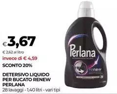 Perlana - Detersivo Liquido Per Bucato Renew