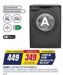 Candy - Lavatrice HF1584TWMB6.S