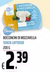 Bocconcini Di Mozzarella Senza Lattosio