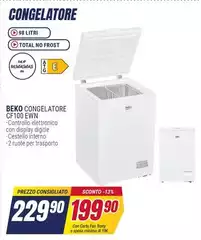 Beko - Congelatore CF100EWN