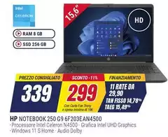 HP - Notebook 250 G9 6f2032an4500