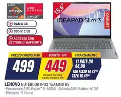 Lenovo - Notebook IPS3 15AMN8 R5