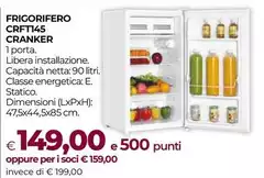 Cranker - Frigorifero CRT145