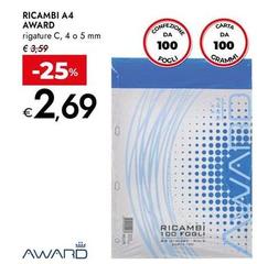 Award - Ricambi A4