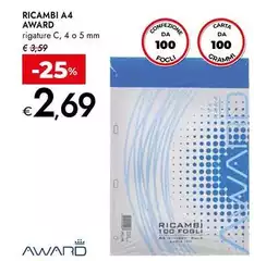 Award - Ricambi A4