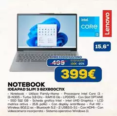 Lenovo - Notebook Ideapad Slim 3 82XB00C71X