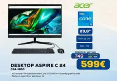 Acer - Desktop Aspire C 24 C24-1800