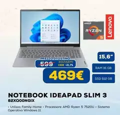 Lenovo - Notebook Ideapad Slim 3