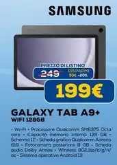 Samsung - Galaxy Tab A9+ Wifi 128GB