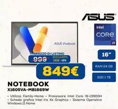 Asus - Notebook X1605va-mb1669w