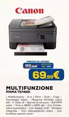 Canon - Multifunzione Pixma Ts7450i