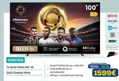 Hisense - Tv Qled 144hz 100" 4k Qled Display 144hz
