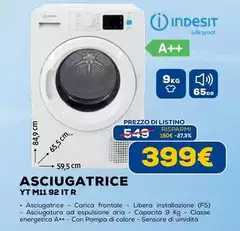 Indesit - Asciugatrice YT M11 92 IT R