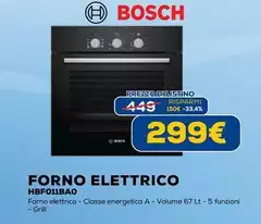 Bosch - Forno Elettrico HBF0118A0