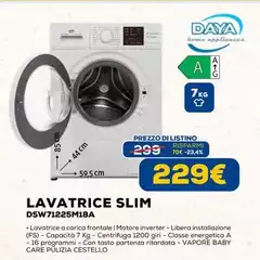 Daya - Lavatrice Slim DSW7125M18A