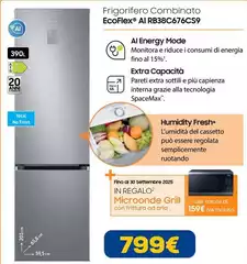 Samsung - Frigorifero Combinato Ecoflex AI RB38C676CS9