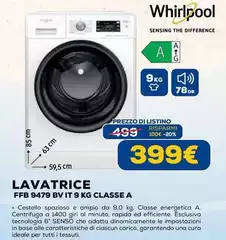 Whirlpool - FFB 9479 BVI IT 9 KG Classe A
