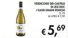 Ronchi supertoys - Verdicchio Dei Castelli Di Jesi DOC I Sassi Umani