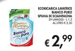 Spuma di Sciampagna - Ecoricarica Lavatrice Bianco Puro