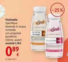 Vitasnella - Specifique Bevanda In Acqua Minerale Con Proprietà Benefiche 250 Ml, Assort.