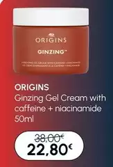 Origins - Ginzing Gel Cream With Caffeine + Niacinamide 50ml