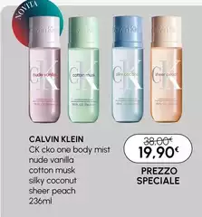 Calvin Klein - CKo One Body Mist Nude Vanilla, Cotton Musk, Silky Coconut, Sheer Peach 236ml