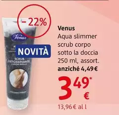 Venus - Aqua Slimmer Scrub Corpo Sotto La Doccia 250 Ml, Assort.