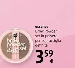 Essence - Brow Powder Set In Polvere Per Sopracciglia Definite 