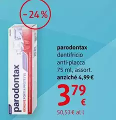 Parodontax - Dentifricio Anti-Placca 75 Ml, Assort.