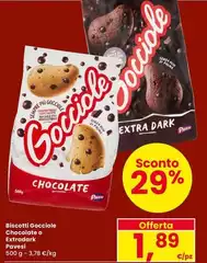 Pavesi - Biscotti Gocciole Chocolate O Extradark